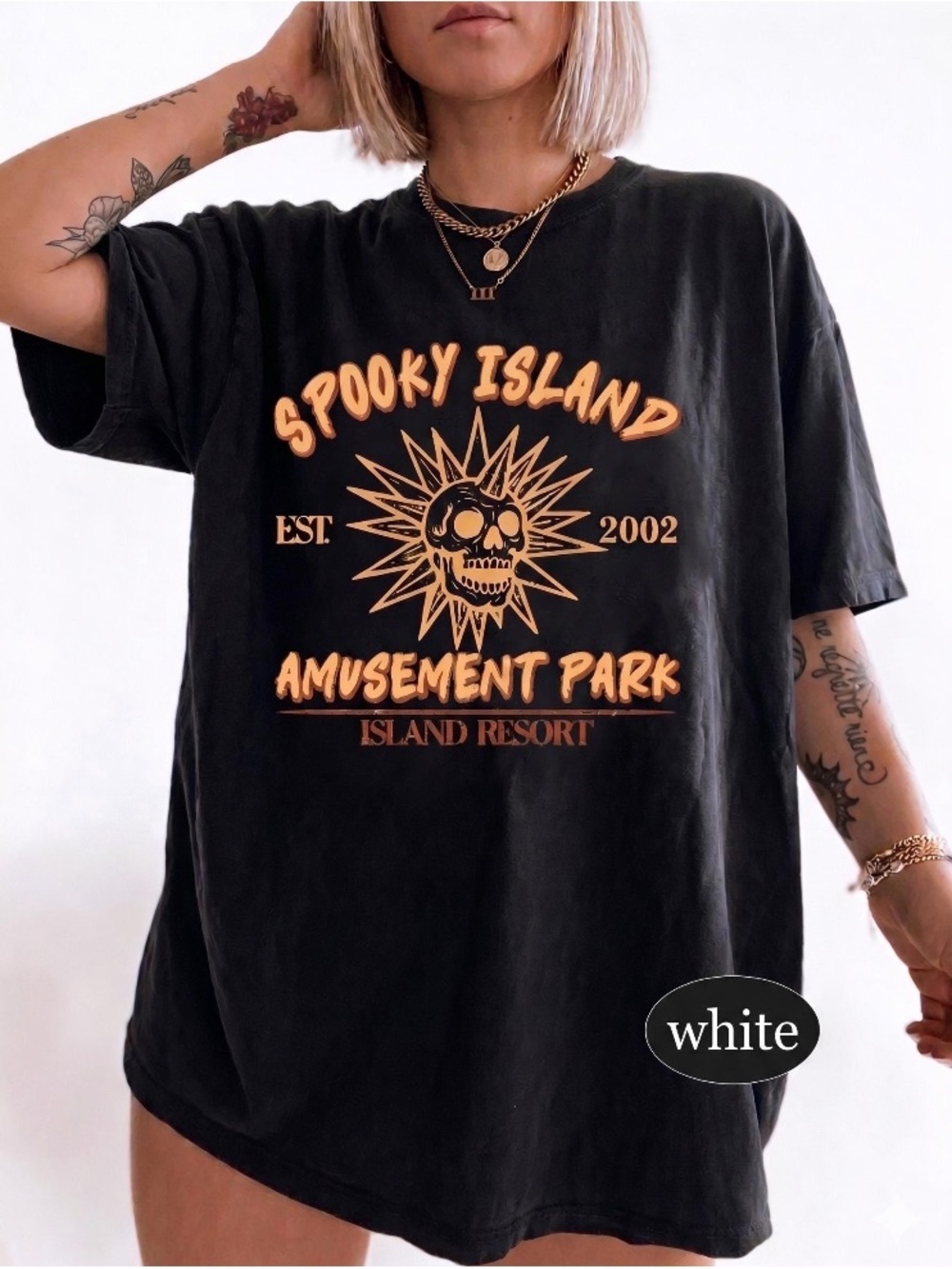Comfort Color Spooky Island T-Shirt, Retro Halloween Movie Tee, 90s Nostalgia